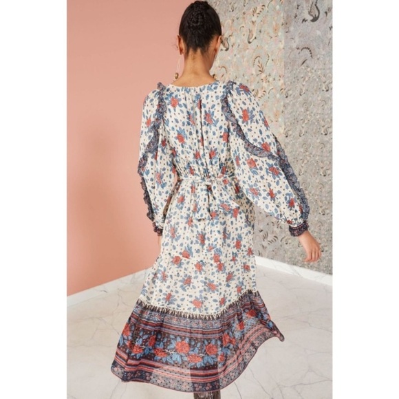 Ulla Johnson Romilly Dress Pristine Size‎ 6 Floral Romantic Feminine Swiss Dot - Picture 6 of 17